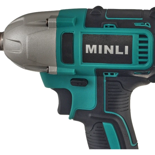 Аккумуляторный бесщеточный ударный гайковёрт MINLI 1/2 350N.m Li-ion 18Vx2 DC802-4.0A фото 7