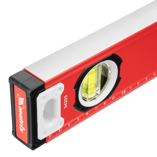 Уровень алюминиевый, фрезерованный, 3 глазка, рукоятки, 1500 мм Matrix фото 6