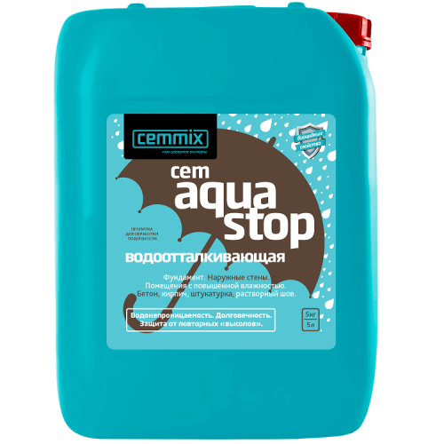 Водоотталкивающая пропитка Cemmix CemAquaStop 5 л