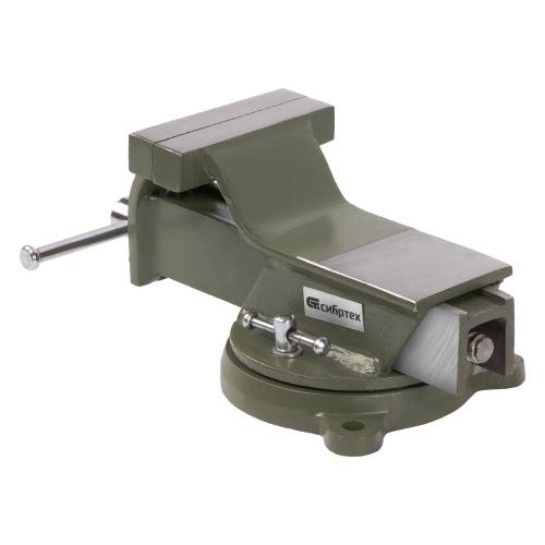 Тиски слесарные, 100 мм, стальные, поворотные Сибртех фото 2