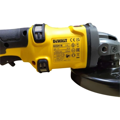 Угловая шлифмашина аккумуляторная Dewalt 125мм DCG418N FLEXVOLT DCG418N-XJ фото 4