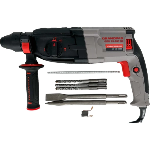 Перфоратор GRANDFAR (3.2 Дж,850Вт) GBH28-900G2 Перфоратор GRANDFAR (3.2 Дж,850Вт) GBH28-900G2