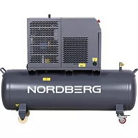 Компрессор винтовой NORDBERG 5,5 кВт, 10 бар, 660 л/мин, ресивер 230 л, IP54 NCF7,5R