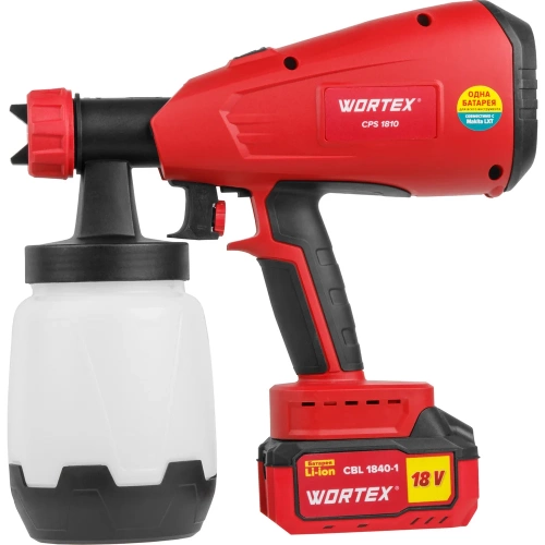 Аккумуляторный краскораспылитель WORTEX CPS 1810 ALL1 0333270 фото 10 Аккумуляторный краскораспылитель WORTEX CPS 1810 ALL1 0333270 фото 10