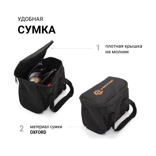 Автомобильный металлический компрессор 12V с LED фонарем Агрессор AGR-30L фото 10