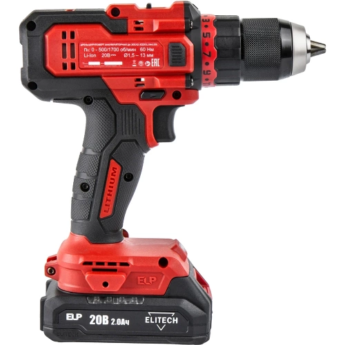 Дрель аккумуляторная Elitech ДА 20СЛ2 (E2201.044.01) 205670 фото 5 Дрель аккумуляторная Elitech ДА 20СЛ2 (E2201.044.01) 205670 фото 5