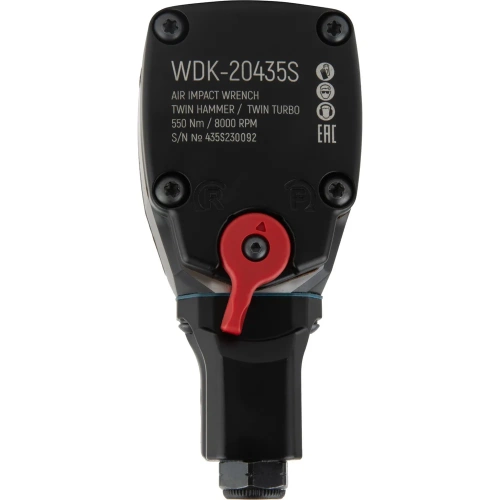 Пневматический ударный гайковерт WIEDERKRAFT TWIN TURBO компактный 1/2, 550 Нм WDK-20435S фото 9 Пневматический ударный гайковерт WIEDERKRAFT TWIN TURBO компактный 1/2, 550 Нм WDK-20435S фото 9