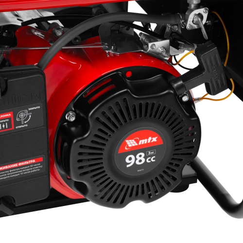 Генератор бензиновый RS-1500, 1,1 кВт, 230В, ручной стартер MTX фото 27