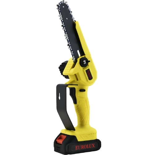 Электрическая аккумуляторная пила Eurolux ELS-20-Li-2К 6+8  две цепи, две шины, 2 АКБ и ЗУ 70/10/77