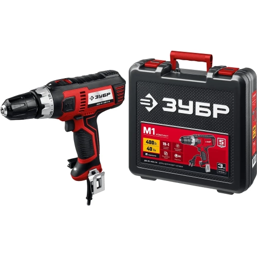 Сетевая дрель-шуруповерт ЗУБР ДШ-М1-400-2 К фото 9