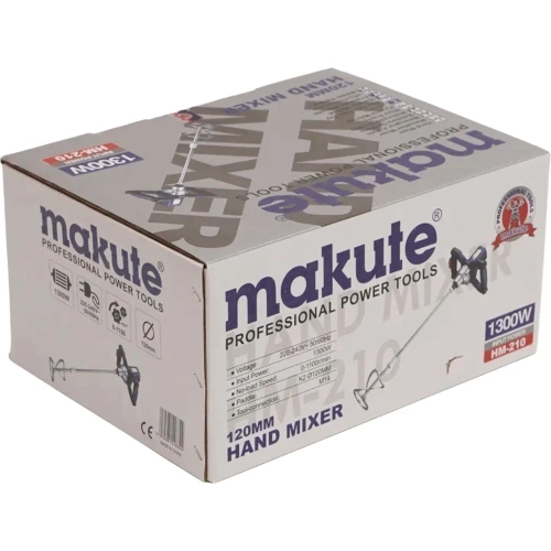 Миксер строительный Makute (1300Вт, 1100 об/мин) HM-210 фото 6