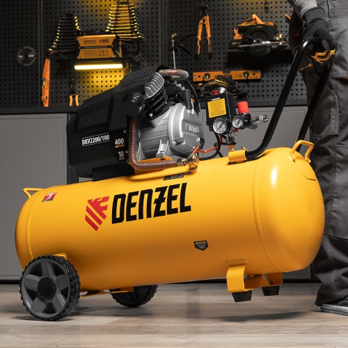 Компрессор воздушный DKV2200/100, Х-PRO 2.2 кВт, 400 л/мин, 100л Denzel фото 18 Компрессор воздушный DKV2200/100, Х-PRO 2.2 кВт, 400 л/мин, 100л Denzel фото 18