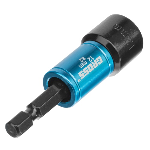 Набор бит с торцевыми головками 8, 10,12, 13 мм, магнит. Nut-Driver, S2 Gross фото 3