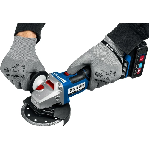 Бесщеточная угловая шлифмашина ЗУБР Профессионал, без АКБ, в коробке, 20 В AB-125 фото 11 Бесщеточная угловая шлифмашина ЗУБР Профессионал, без АКБ, в коробке, 20 В AB-125 фото 11