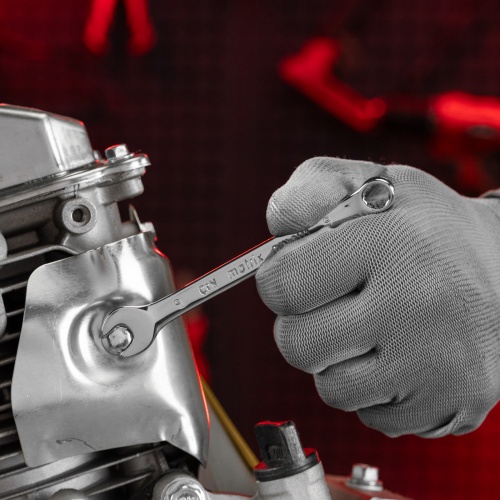 Ключ комбинированный, 9 мм, CrV, полированный хром Matrix фото 6