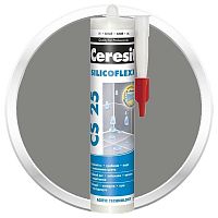 Затирка-герметик силиконовая Ceresit CS 25 антрацит 0,28 л