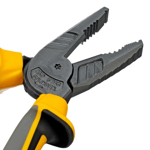 Плоскогубцы комбинированные 180 мм, трехкомпонентные рукоятки Denzel фото 5