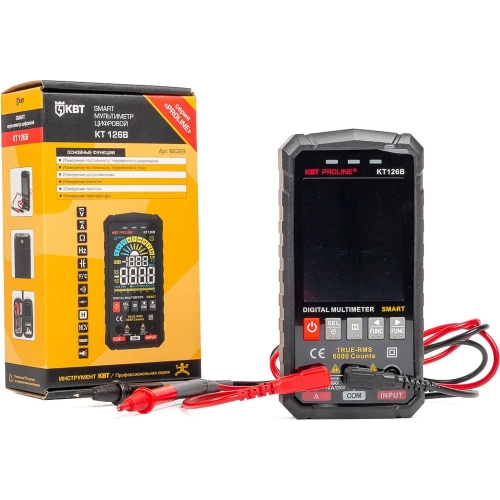 Цифровой мультиметр КВТ SMART KT 126В PROLINE 86329 фото 4 Цифровой мультиметр КВТ SMART KT 126В PROLINE 86329 фото 4