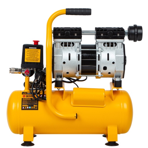Компрессор DLS650/10 безмаслянный малошумный 650 Вт, 120 л/мин, ресивер 10 л Denzel фото 5