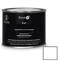 Грунт-эмаль по ржавчине Elcon 3 в 1 матовая RAL 9003 белая 0,4 кг