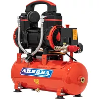 Компрессор Aurora PASSAT-8 BLACK тихий, безмасляный, 8 л, 170л/мин, 0.9 кВт 35008
