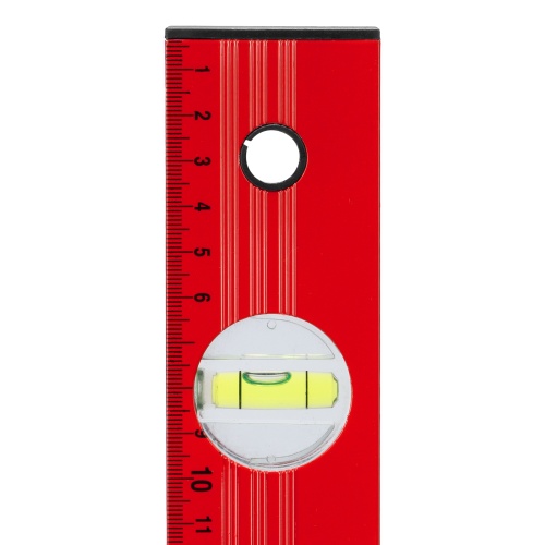 Уровень алюминиевый, 1200 мм, 3 глазка, красный, линейка Matrix фото 6