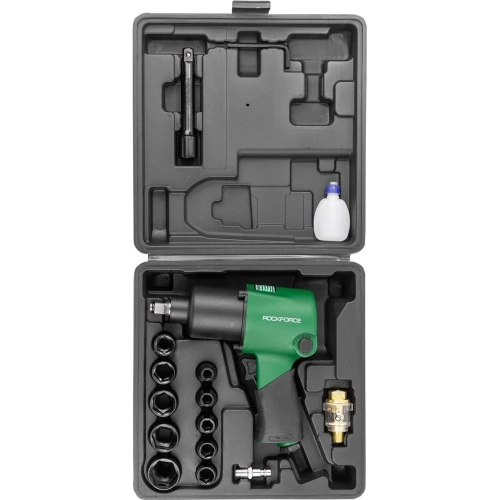 Гайковерт пневматический ударный Rockforce 1/2 (690Нм) в комплекте с набором инструментов, 17 предметов RF-NC-4230Q (61574) фото 4 Гайковерт пневматический ударный Rockforce 1/2 (690Нм) в комплекте с набором инструментов, 17 предметов RF-NC-4230Q (61574) фото 4