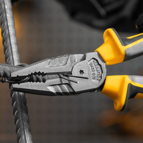 Плоскогубцы комбинированные 205 мм, трехкомпонентные рукоятки Denzel фото 9