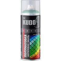 Эмаль аэрозольная универсальная Kudo KU-0A6005 Satin Ral 6005 темно-зеленая 520 мл
