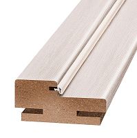 Брус дверной телескопический коробочный экошпон Olovi Дуб белый с уплотнителем без фурнитуры без притвора 2050х70х28 мм