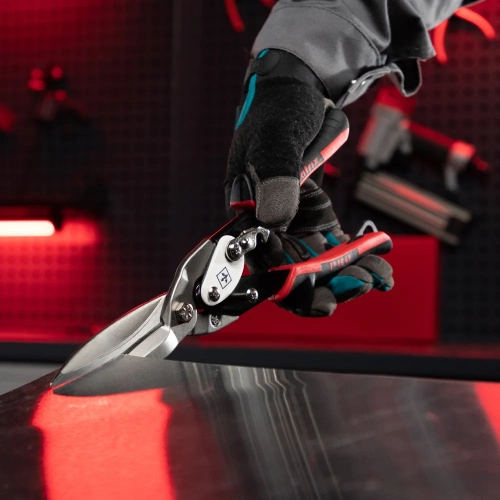 Ножницы по металлу MATRIX, удлиненные, 290 мм, прямой рез, CrMo, 2-комп. обрезиненные рукоятки PRO 78328 фото 7 Ножницы по металлу MATRIX, удлиненные, 290 мм, прямой рез, CrMo, 2-комп. обрезиненные рукоятки PRO 78328 фото 7