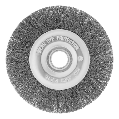 Щетка для УШМ, 150 мм, посадка 22.2 мм, плоская, витая проволока Сибртех фото 2