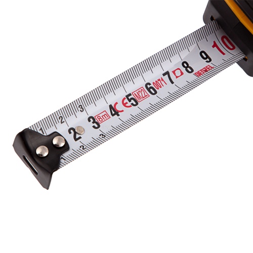 Рулетка 8м х 25мм, двухкомп. корпус, кнопка-пауза Denzel фото 7