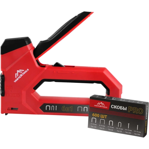 Многофункциональный строительный степлер vertextools PRO 6-14 мм, тип 140, 53, 28, 300 0043-07 фото 6 Многофункциональный строительный степлер vertextools PRO 6-14 мм, тип 140, 53, 28, 300 0043-07 фото 6