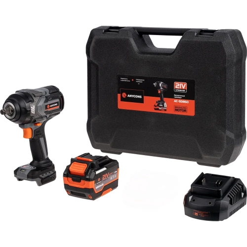 Бесщеточный ударный гайковерт Anycons AC-SD-850, 850Нм, 21В, 1 акб AC-SD8501 фото 4
