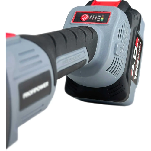 Аккумуляторный бесщеточный набор 2в1 Profipower УШМ E0080, гайковерт E0081, Li-ion 2шт 18В, 4.0Ач, З/У E0092 фото 7