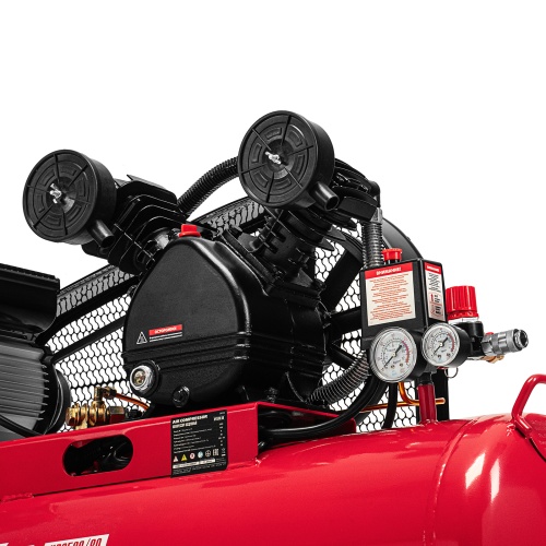 Компрессор воздушный ременный привод КР2500/80, 2,5 кВт, 80 литров, 420 л/мин МТХ фото 14