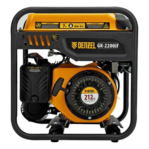 Генератор инверторный GK-2200iF, 2,2 кВт, 230 В, ручной старт DENZEL фото 10