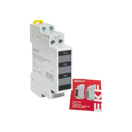 Модульный трехфазный цифровой индикатор напряжения EKF VDI-G33 фото 11 Модульный трехфазный цифровой индикатор напряжения EKF VDI-G33 фото 11
