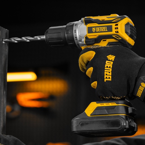 Дрель-шуруповерт аккумуляторная, бесщет. BLDL-18-0 Li-Ion, 18 В Denzel фото 17