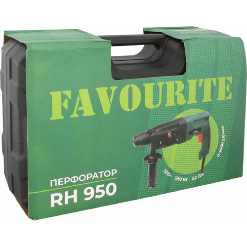 Перфоратор FAVOURITE RH 950 950Вт, 3реж, SDS+ 3,2Дж, 0-4500уд/мин, 0-1100об/мин 104100950 фото 8