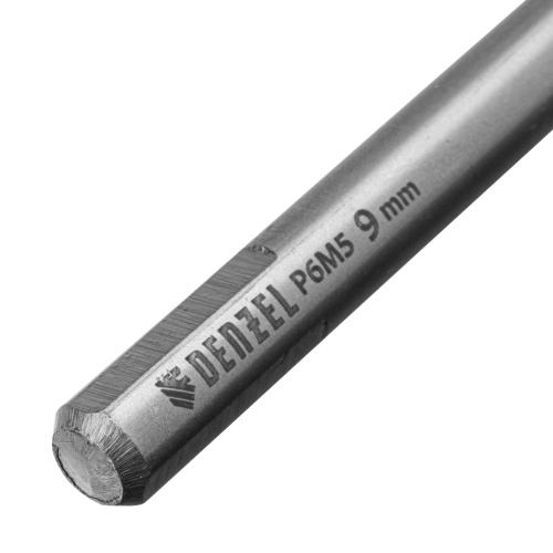 Сверло спиральное по металлу 9 х 175 мм, Р6М5, Golden Tip, удлиненное Denzel фото 4