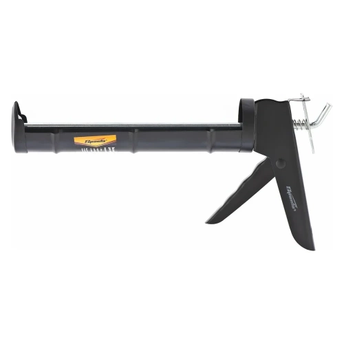 Пистолет для герметика SPARTA 310 мл, "полуоткрытый", круглый шток 7 мм, утолщенные стенки 886365