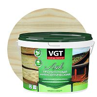 Лак пропиточный с антисептиком VGT бесцветный 9 кг