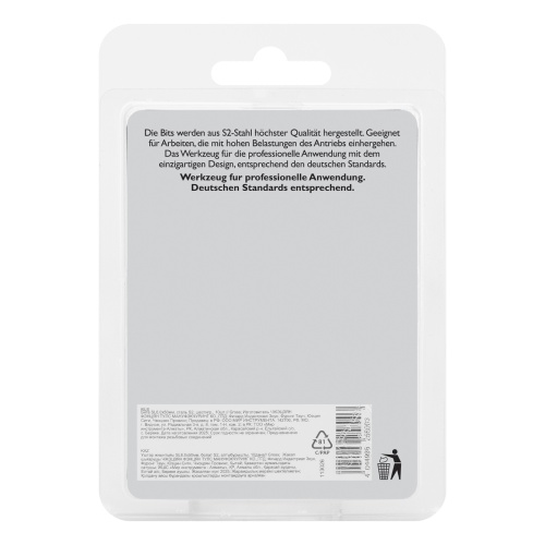 Бита SL6,0х50мм, сталь S2, шестигр., 10 шт. Gross фото 7