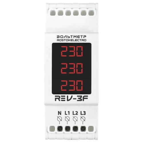 Вольтметр трехфазный ROSTOKELECTRO RE V-3F 46-435 фото 3 Вольтметр трехфазный ROSTOKELECTRO RE V-3F 46-435 фото 3