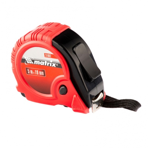 Рулетка Rubber,5 м х 19 мм,обрезиненный корпус Matrix фото 3