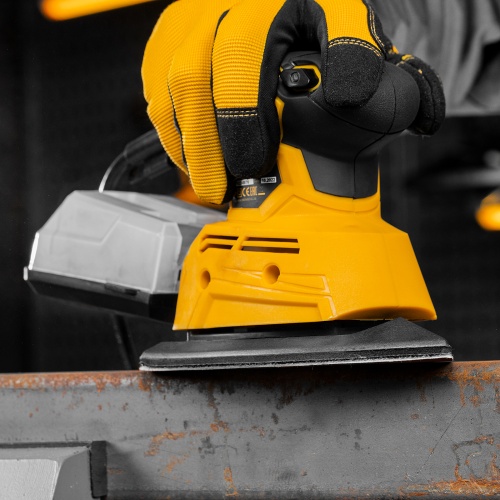 Треугольник абразивный на ворc. подложке под "липучку", перф., P 150, 150х150х100 мм, 5 шт. Denzel фото 7