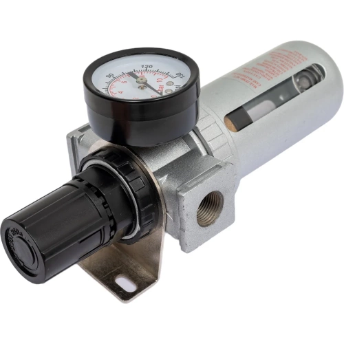 Фильтр влагоотделитель с индикатором давления 3/8" для пневмосистемы Forsage F-AFR803(47049) Фильтр влагоотделитель с индикатором давления 3/8" для пневмосистемы Forsage F-AFR803(47049)