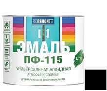 Эмаль Proremontt ПФ-115 черная 2,7 кг